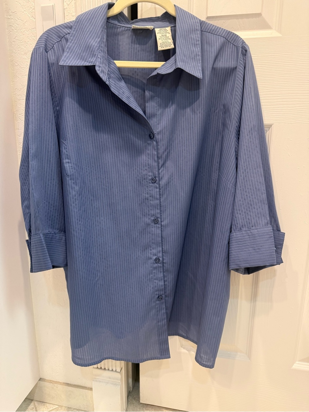 White Stag Blue Pinstripe Button-Down Shirt
